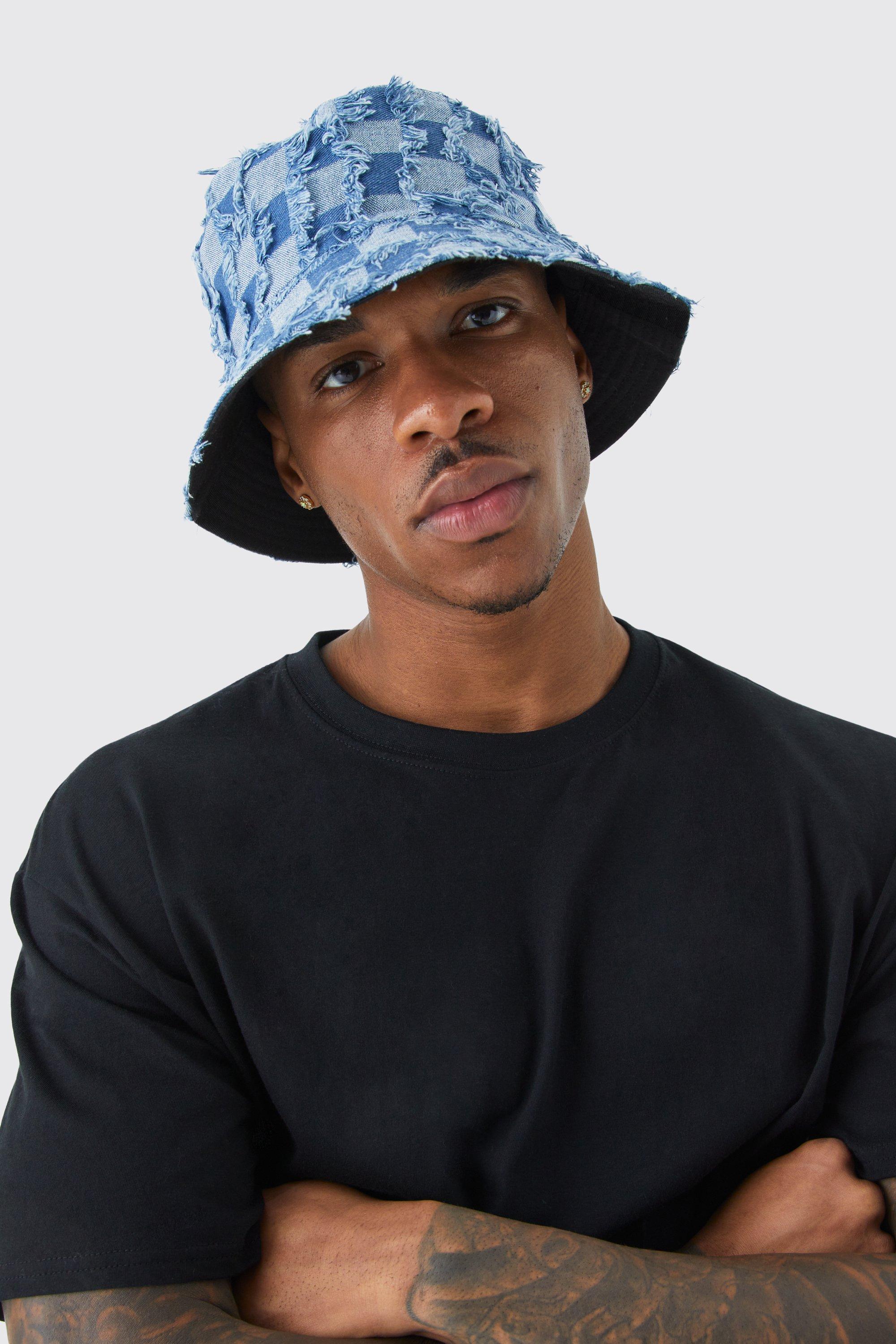 Denim bucket store hat mens